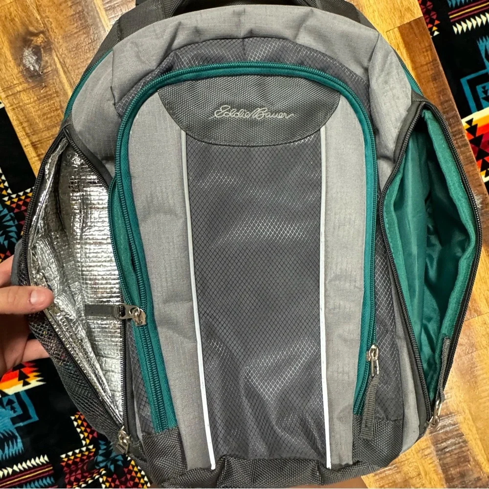 Eddie Bauer Teal & Grey Baby Bag